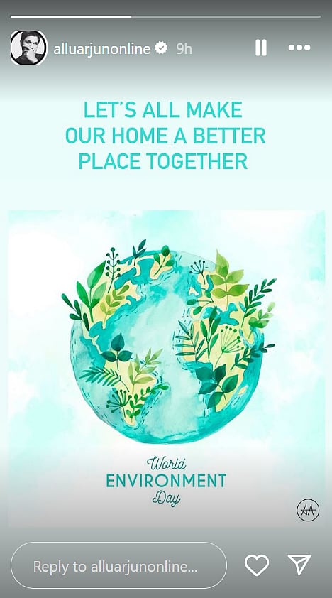 Allu Arjun's Instagram Story